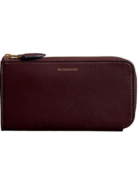 burberry two-tone leather ziparound wallet and coin case|farfetch Burberry wallets.